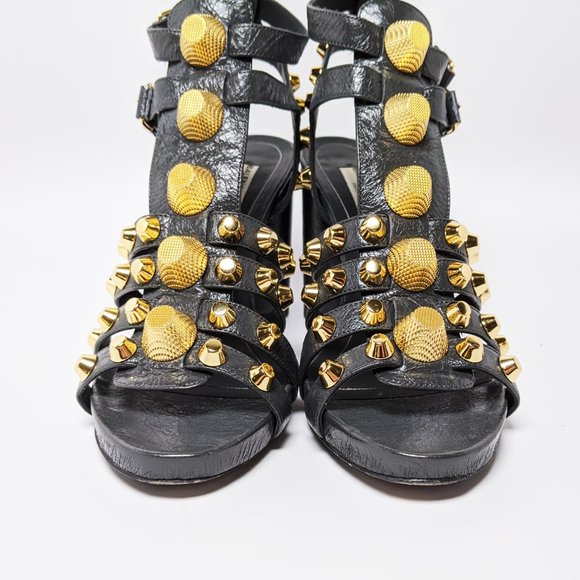 SOLD Balenciaga Giant Stud Heel Sandals - Picture 2 of 8